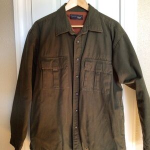 Arrow Blue Jean Co. Size L Dark Green Shirt Jacket